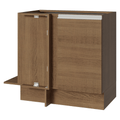 Balcão de Canto 1 Porta (Sem Tampo) Rustic Glamy Madesa