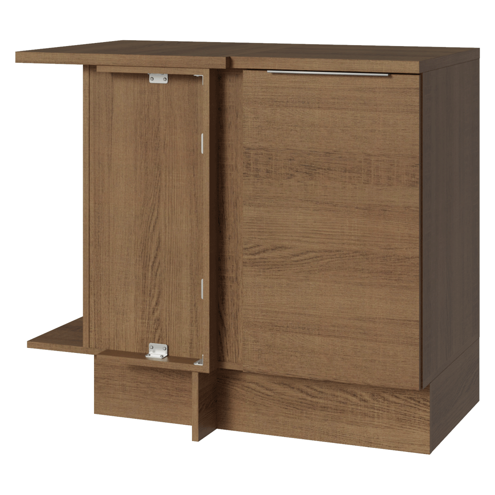 Balcão de Canto Madesa Stella 1 Porta Rustic