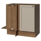 Balcão de Canto 1 Porta (Sem Tampo) Rustic/Crema Vik Madesa