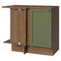 Balcão de Canto 1 Porta Rustic/Verde Vik Madesa