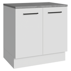 Balcão Madesa Agata 80 cm 2 Portas Branco