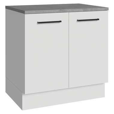 Balcão Madesa Agata 80 cm 2 Portas Branco