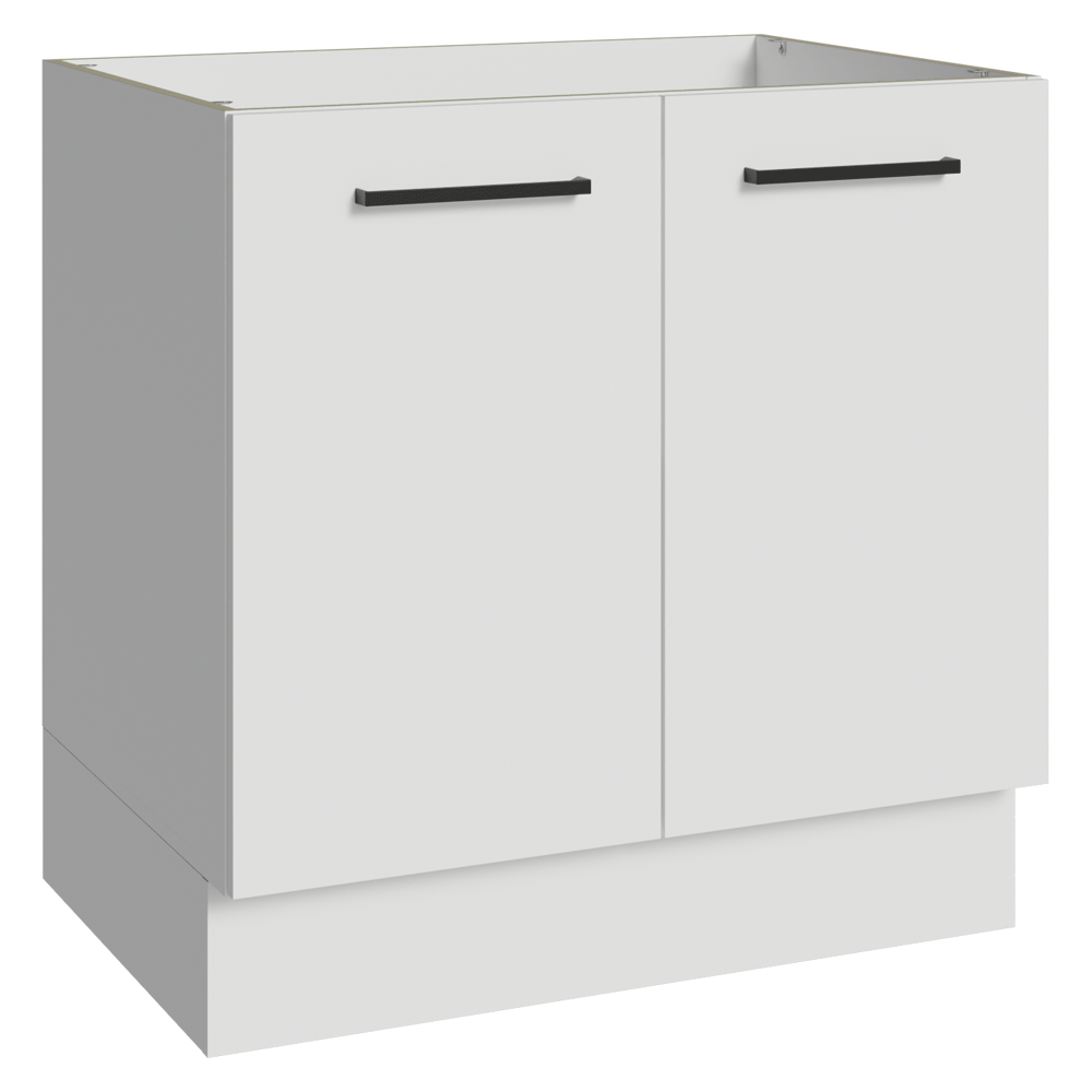 Balcão de Cozinha 80 cm 2 Portas (Sem Tampo) Branco Agata Madesa