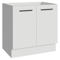 Balcão de Cozinha 80 cm 2 Portas (Sem Tampo) Branco Agata Madesa