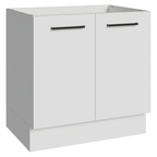 Balcão de Cozinha 80 cm 2 Portas (Sem Tampo) Branco Agata Madesa