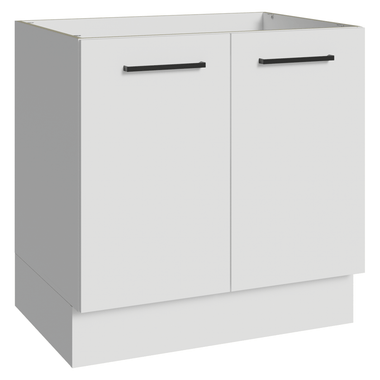 Balcão de Cozinha 80 cm 2 Portas (Sem Tampo) Branco Agata Madesa