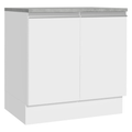 Balcão Madesa Glamy 80 cm 2 Portas Branco