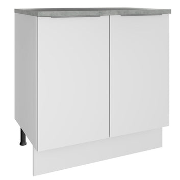 Balcão Madesa Stella 80 cm 2 Portas Branco