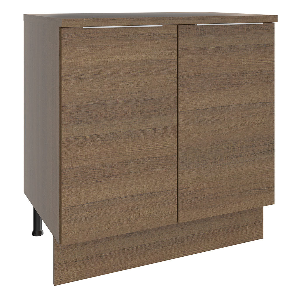 Balcão Madesa Stella 80 cm 2 Portas Rustic