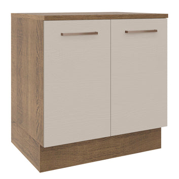 Balcão 80 cm 2 Portas Rustic/Crema Agata Madesa