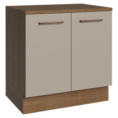 Balcão 80 cm 2 Portas Rustic/Crema Agata Madesa