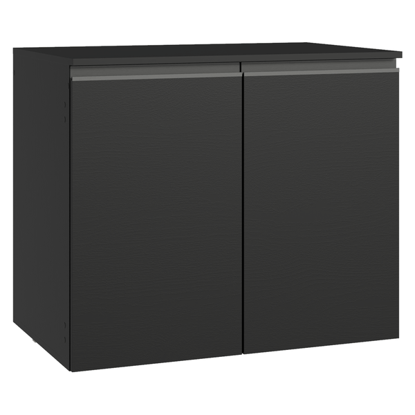 Balcão de Cozinha 80 cm 2 Portas Suspenso Preto Nice Madesa