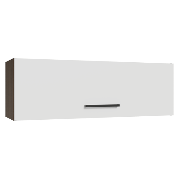 Armário Aéreo 100 cm 1 Porta Basculante Rustic/Branco Agata Madesa