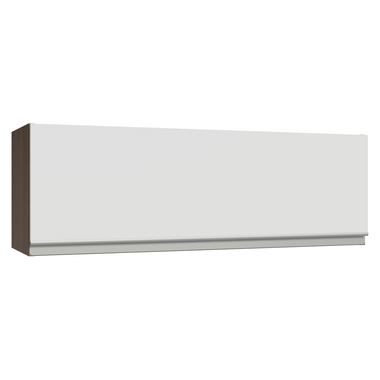Armário Aéreo 100 cm 1 Porta Basculante Rustic/Branco Glamy Madesa