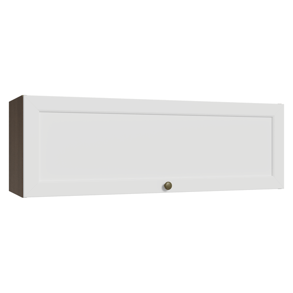Armário Aéreo 100 cm 1 Porta Basculante Rustic/Branco Vik Madesa