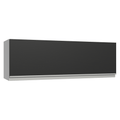 Armário Aéreo 100 cm 1 Porta Basculante Branco/Preto Glamy Madesa