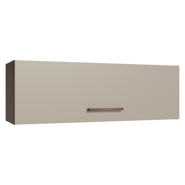 Armário Aéreo 100 cm 1 Porta Basculante Rustic/Crema Agata Madesa