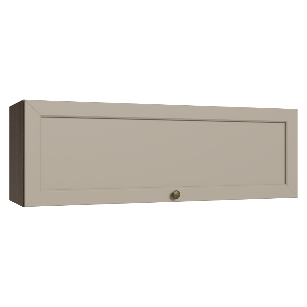 Armário Aéreo 100 cm 1 Porta Basculante Rustic/Crema Vik Madesa