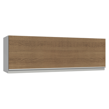 Armário Aéreo 100 cm 1 Porta Basculante Branco/Rustic Glamy Madesa