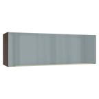 Armário Aéreo 100 cm 1 Porta Basculante Rustic/Cinza Lux Madesa