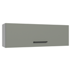 Armário Aéreo 100 cm 1 Porta Basculante Branco/Cinza Agata Madesa