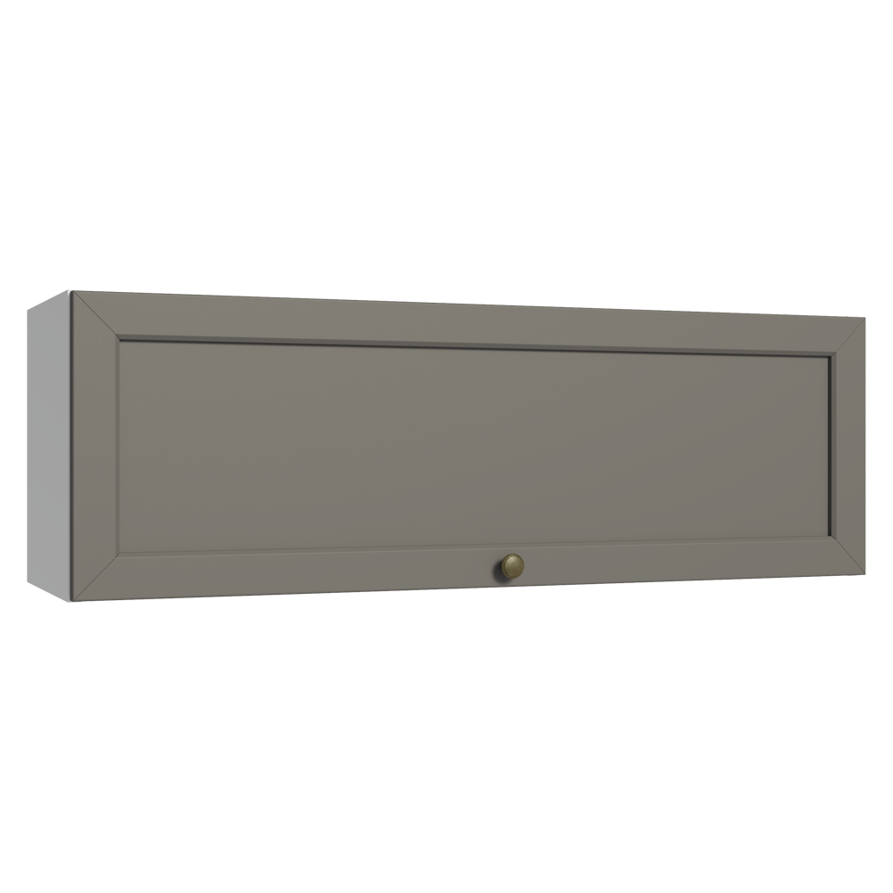 Armário Aéreo 100 cm 1 Porta Basculante Branco/Cinza Vik Madesa