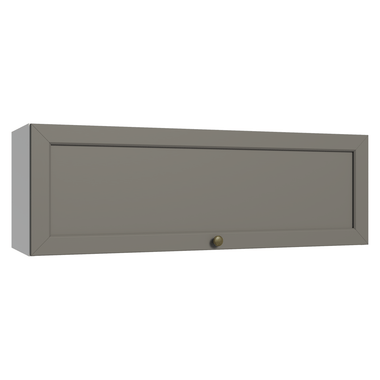 Armário Aéreo 100 cm 1 Porta Basculante Branco/Cinza Vik Madesa