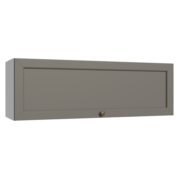 Armário Aéreo 100 cm 1 Porta Basculante Branco/Cinza Vik Madesa