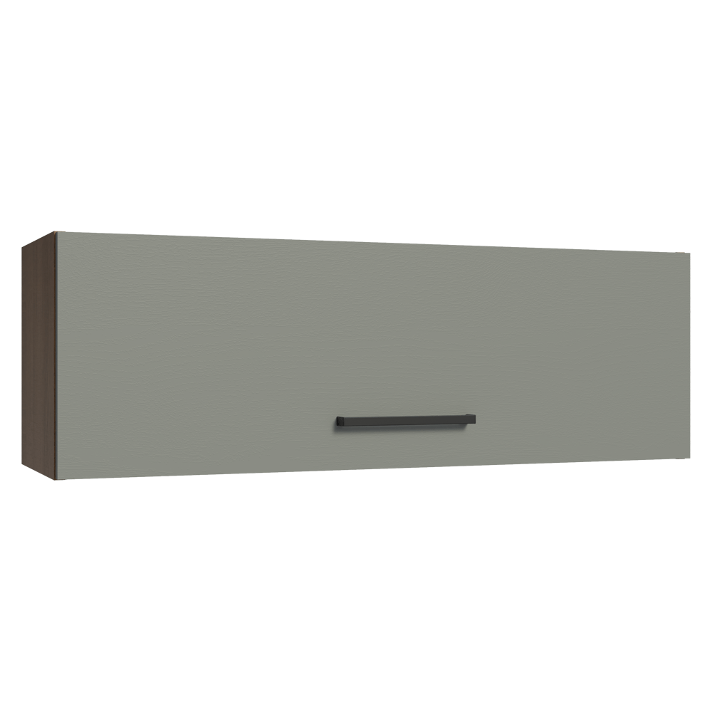 Armário Aéreo 100 cm 1 Porta Basculante Rustic/Cinza Agata Madesa