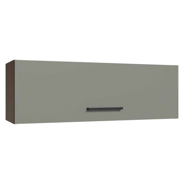 Armário Aéreo 100 cm 1 Porta Basculante Rustic/Cinza Agata Madesa