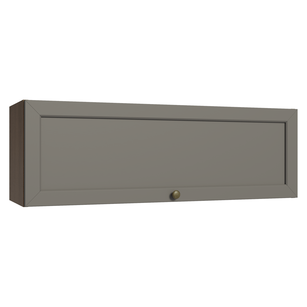 Armário Aéreo 100 cm 1 Porta Basculante Rustic/Cinza Vik Madesa