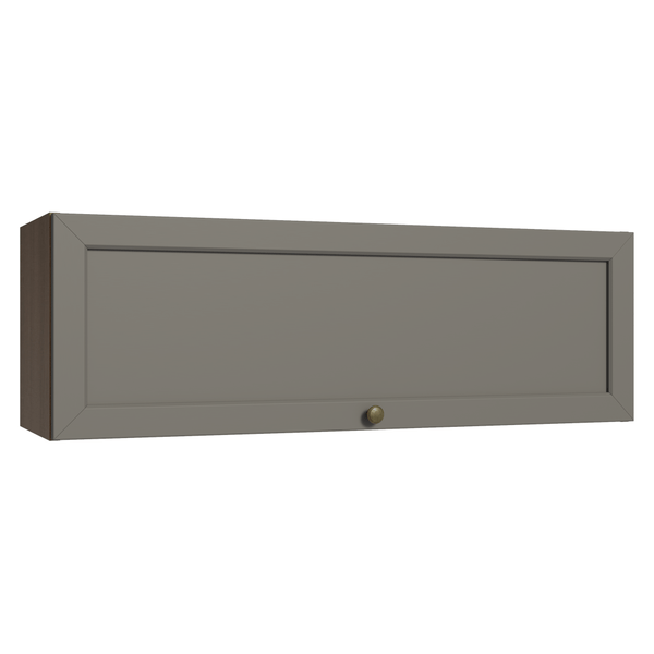 Armário Aéreo 100 cm 1 Porta Basculante Rustic/Cinza Vik Madesa