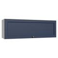 Armário Aéreo 100 cm 1 Porta Basculante Branco/Azul Vik Madesa