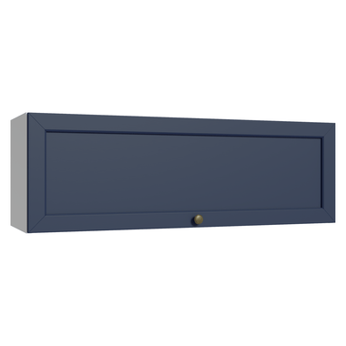 Armário Aéreo 100 cm 1 Porta Basculante Branco/Azul Vik Madesa