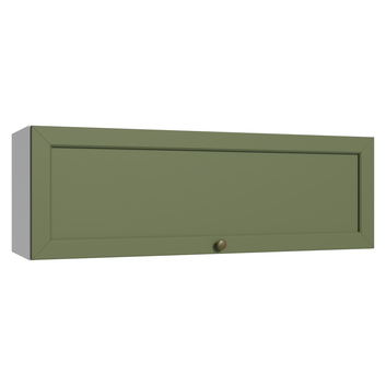 Armário Aéreo 100 cm 1 Porta Basculante Branco/Verde Vik Madesa