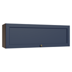 Armário Aéreo 100 cm 1 Porta Basculante Rustic/Azul Vik Madesa