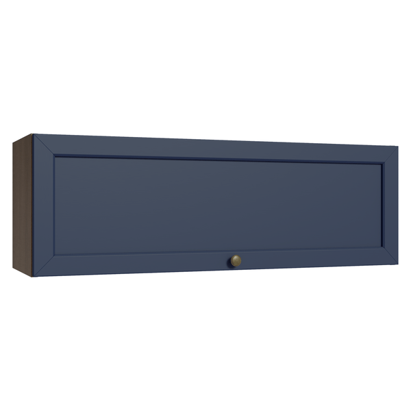 Armário Aéreo 100 cm 1 Porta Basculante Rustic/Azul Vik Madesa