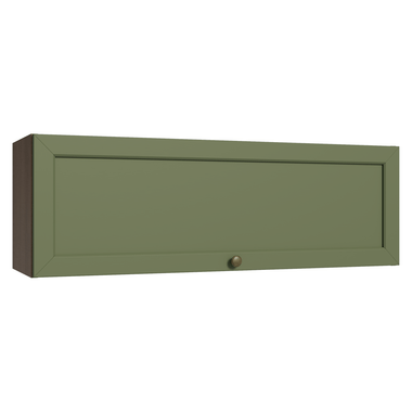 Armário Aéreo 100 cm 1 Porta Basculante Rustic/Verde Vik Madesa
