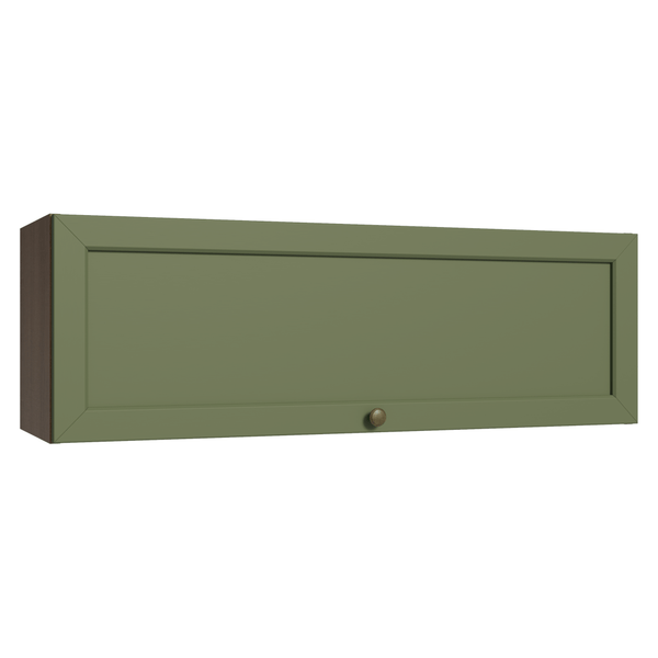 Armário Aéreo 100 cm 1 Porta Basculante Rustic/Verde Vik Madesa