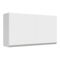 Armário Aéreo Madesa Glamy 120 cm 2 Portas Branco