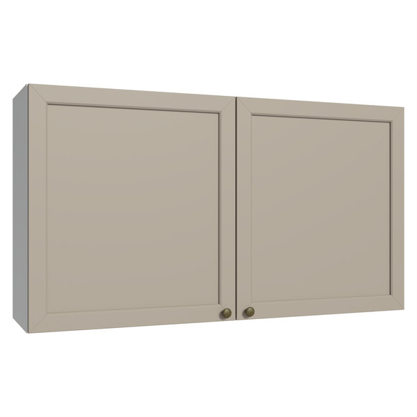 Armário Aéreo 120 cm 2 Portas Branco/Crema Vik Madesa