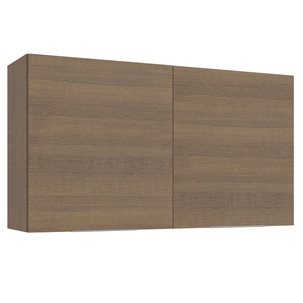 Armário Aéreo Madesa Stella 120 cm 2 Portas Rustic