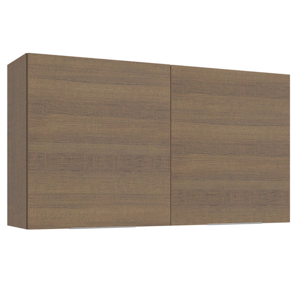 Armário Aéreo Madesa Stella 120 cm 2 Portas Rustic