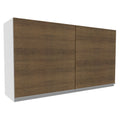 Armário Aéreo Madesa Acordes 100% MDF 120 cm 2 Portas Branco/Rustic