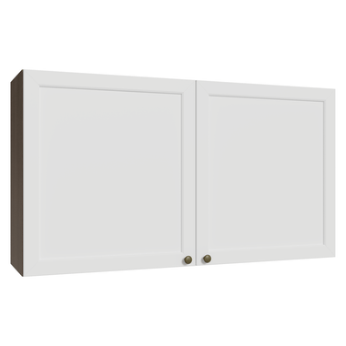 Armário Aéreo 120 cm 2 Portas Rustic/Branco Vik Madesa