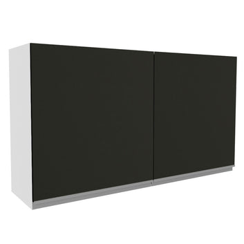 Armário Aéreo Madesa Glamy 120 cm 2 Portas Branco/Preto