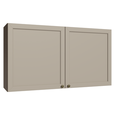 Armário Aéreo 120 cm 2 Portas Rustic/Crema Vik Madesa