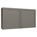 Armário Aéreo 120 cm 2 Portas Rustic/Cinza Vik Madesa