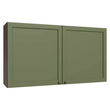 Armário Aéreo 120 cm 2 Portas Rustic/Verde Vik Madesa
