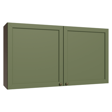 Armário Aéreo 120 cm 2 Portas Rustic/Verde Vik Madesa